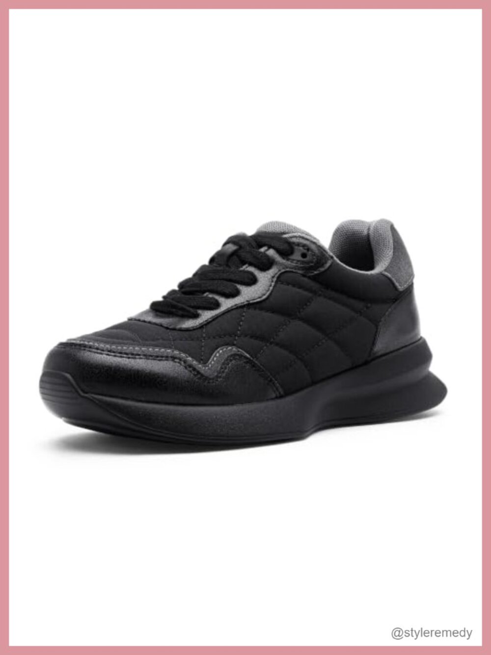 Womens Retro Platform Fashion Sneakers Memory Foam Lace Up Casual Walking Shoes